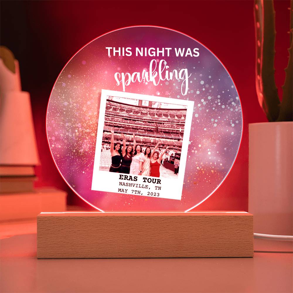 Eras Tour 4 Printed Circle Acrylic Plaque