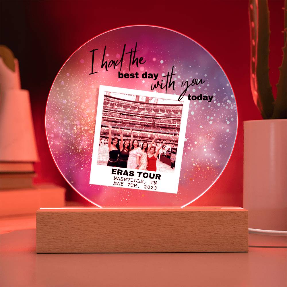 Eras Tour 6 Printed Circle Acrylic Plaque