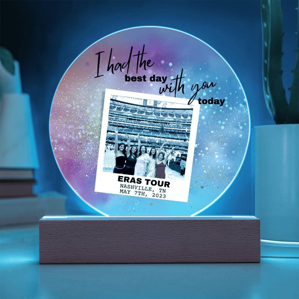 Eras Tour 6 Printed Circle Acrylic Plaque