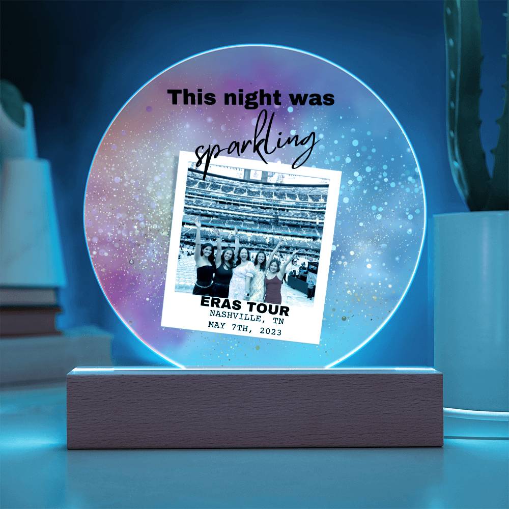 Eras Tour 5 Printed Circle Acrylic Plaque