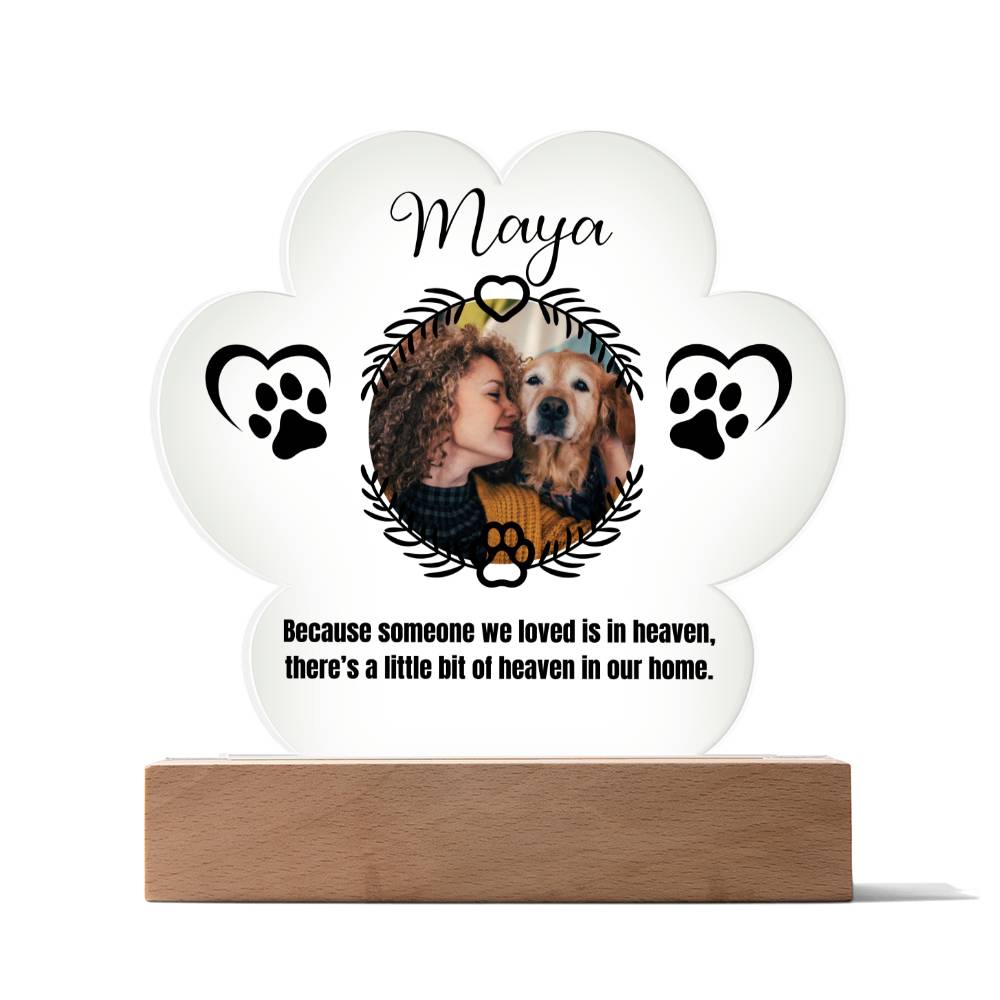 Maya Printed Pa Print Acrylic Plaque