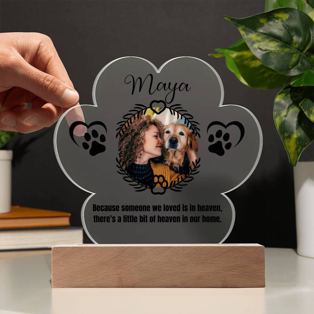 Maya Printed Pa Print Acrylic Plaque