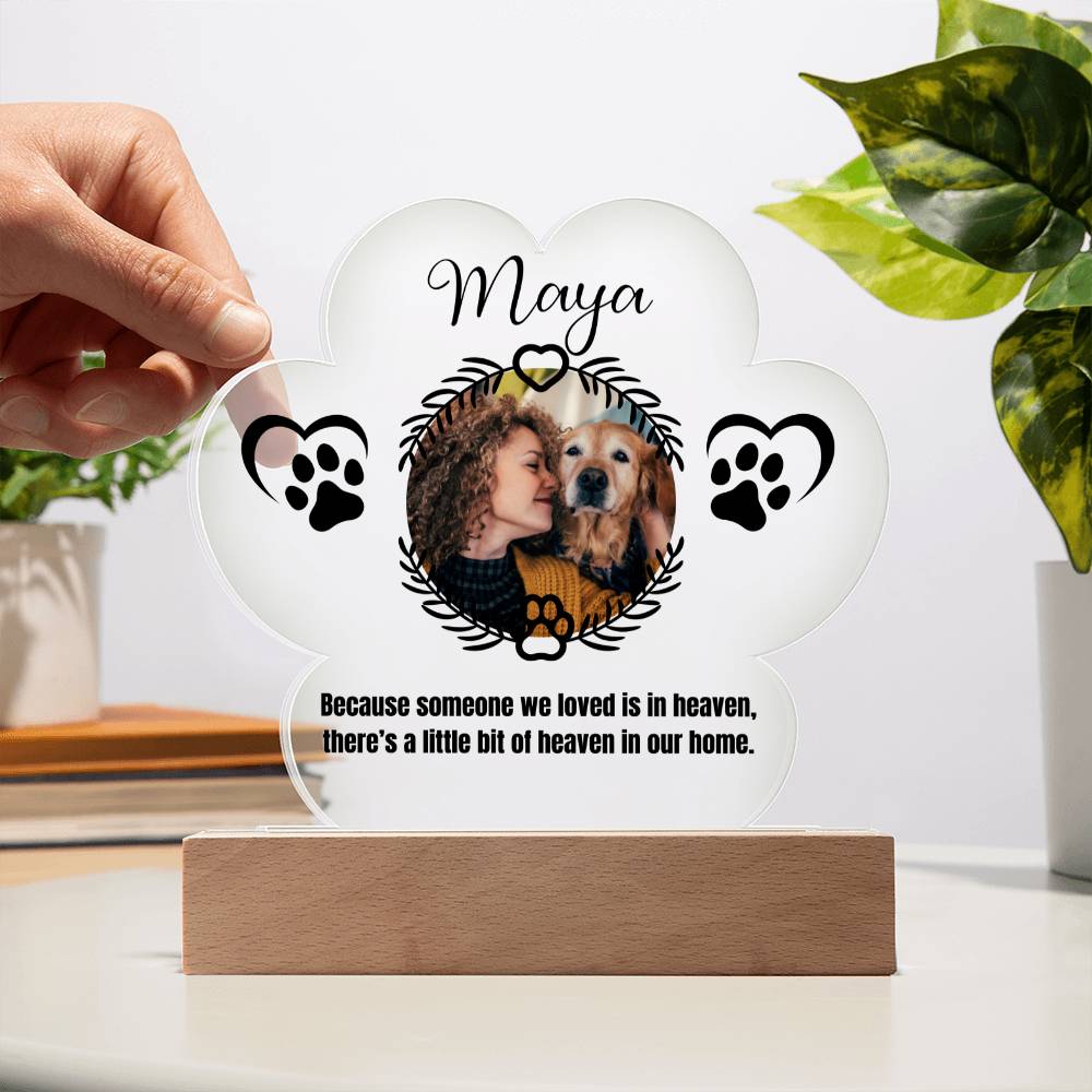 Maya Printed Pa Print Acrylic Plaque