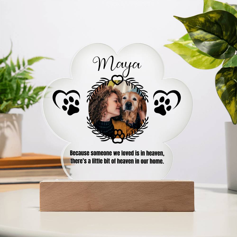 Maya Printed Pa Print Acrylic Plaque