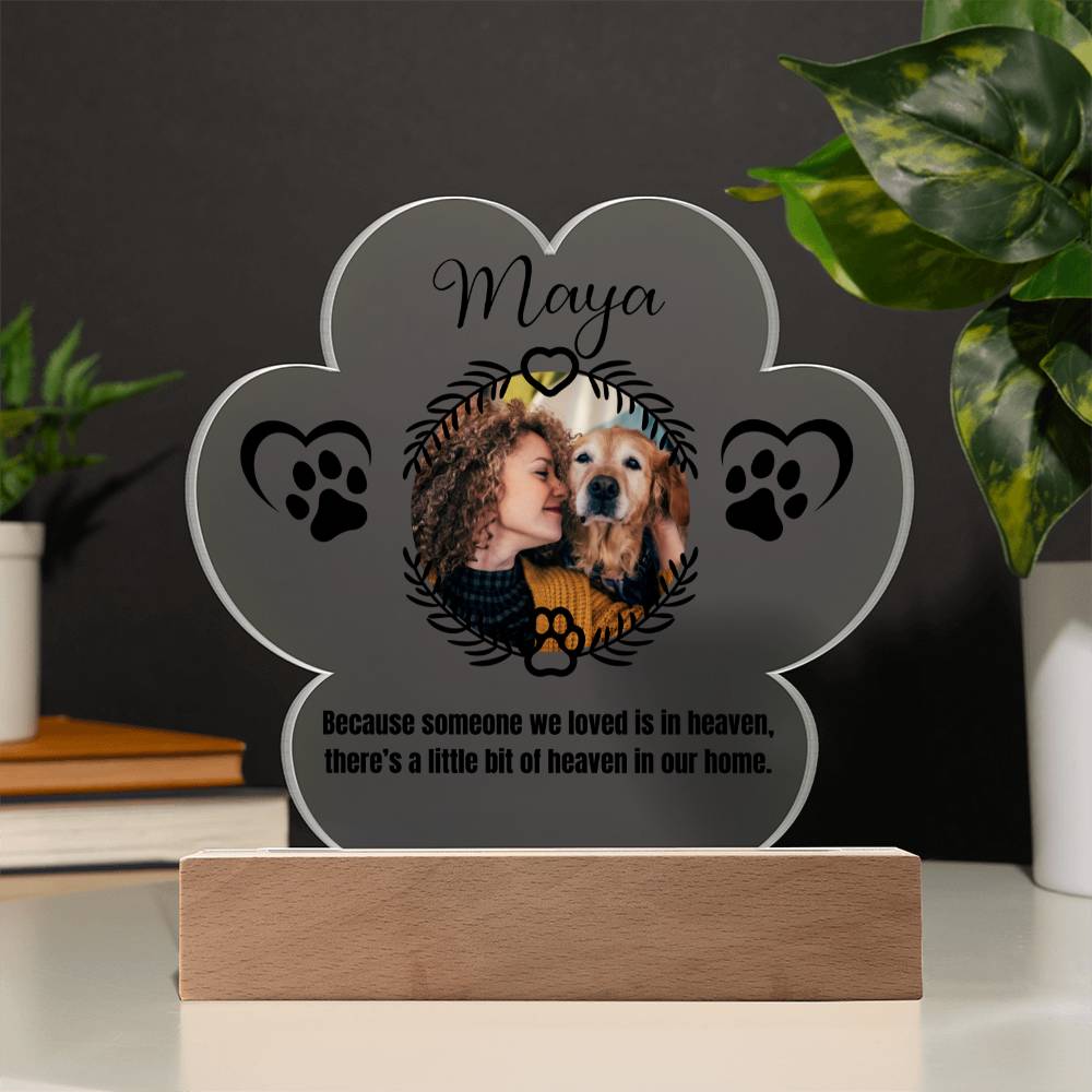 Maya Printed Pa Print Acrylic Plaque