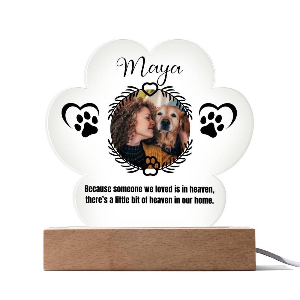 Maya Printed Pa Print Acrylic Plaque