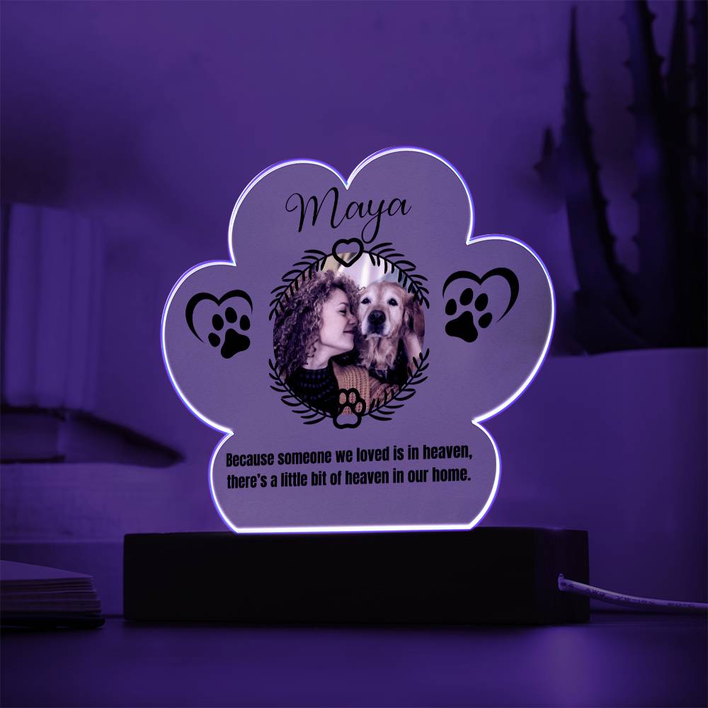 Maya Printed Pa Print Acrylic Plaque