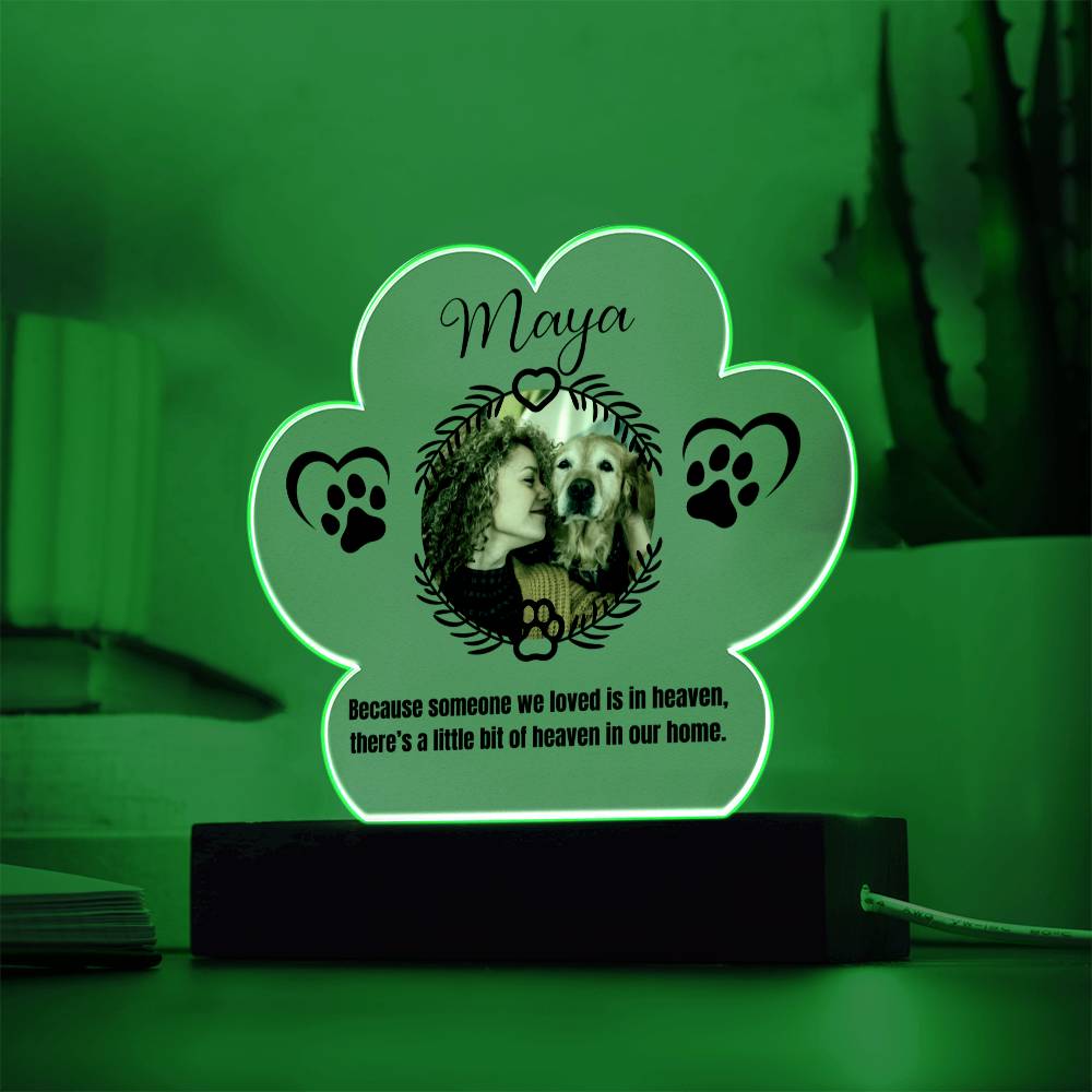 Maya Printed Pa Print Acrylic Plaque