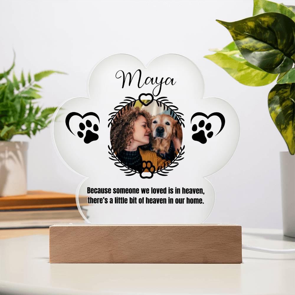 Maya Printed Pa Print Acrylic Plaque