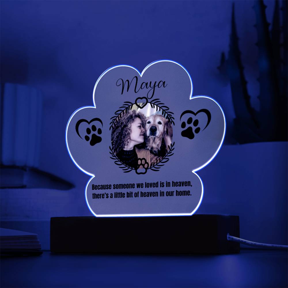 Maya Printed Pa Print Acrylic Plaque