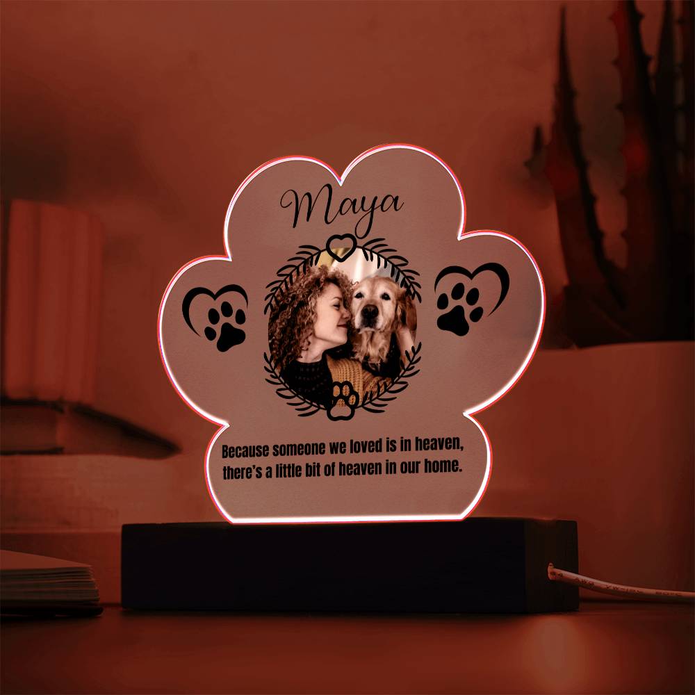 Maya Printed Pa Print Acrylic Plaque