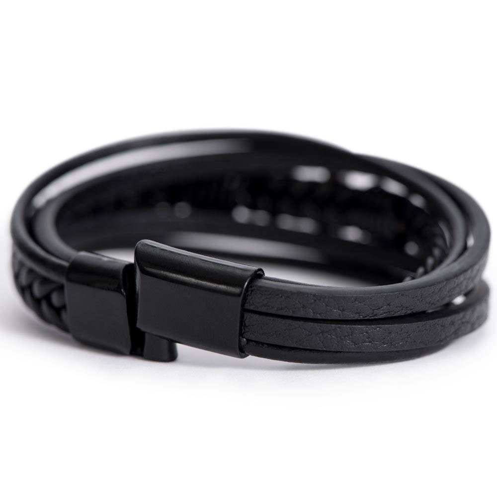 To My Son - Happy 23rd Birthday - Men's Cross Bracelet