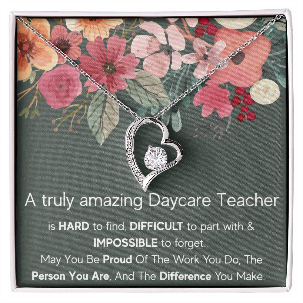 A Truly Amazing Daycare Teacher - Forever Love Necklace