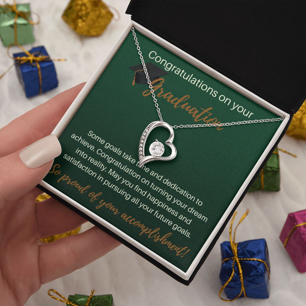 Congratulations On Your Graduation - Forever Love Necklace
