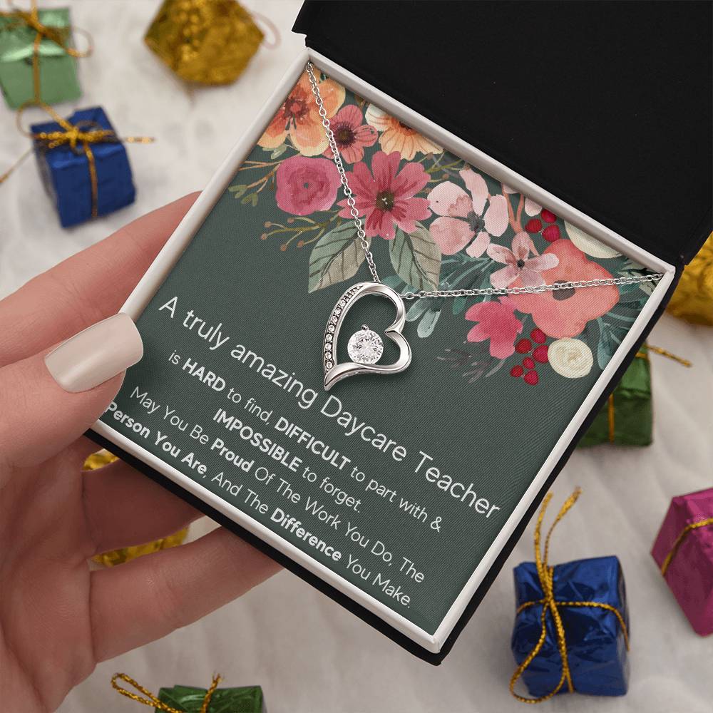 A Truly Amazing Daycare Teacher - Forever Love Necklace