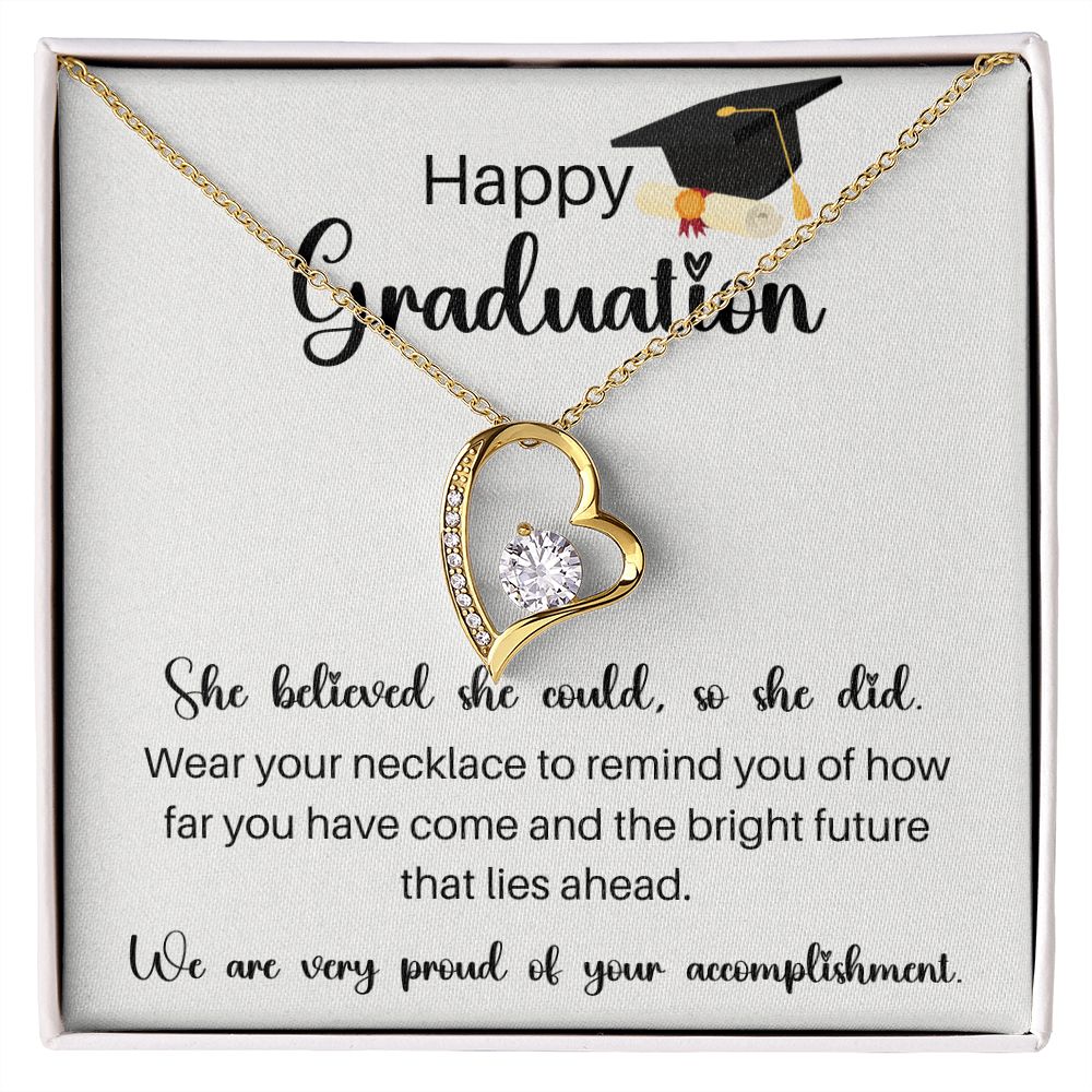 We Are Very Proud Of You - Forever Love Necklace