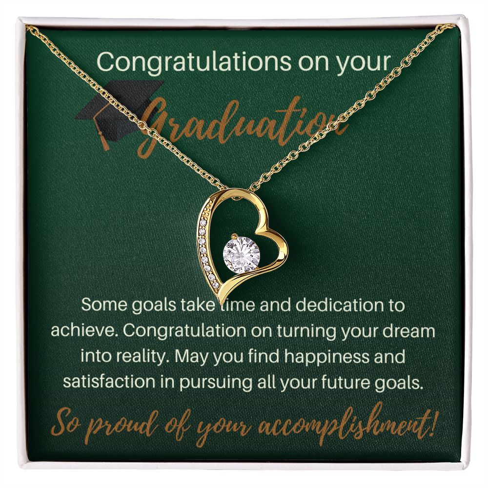 Congratulations On Your Graduation - Forever Love Necklace