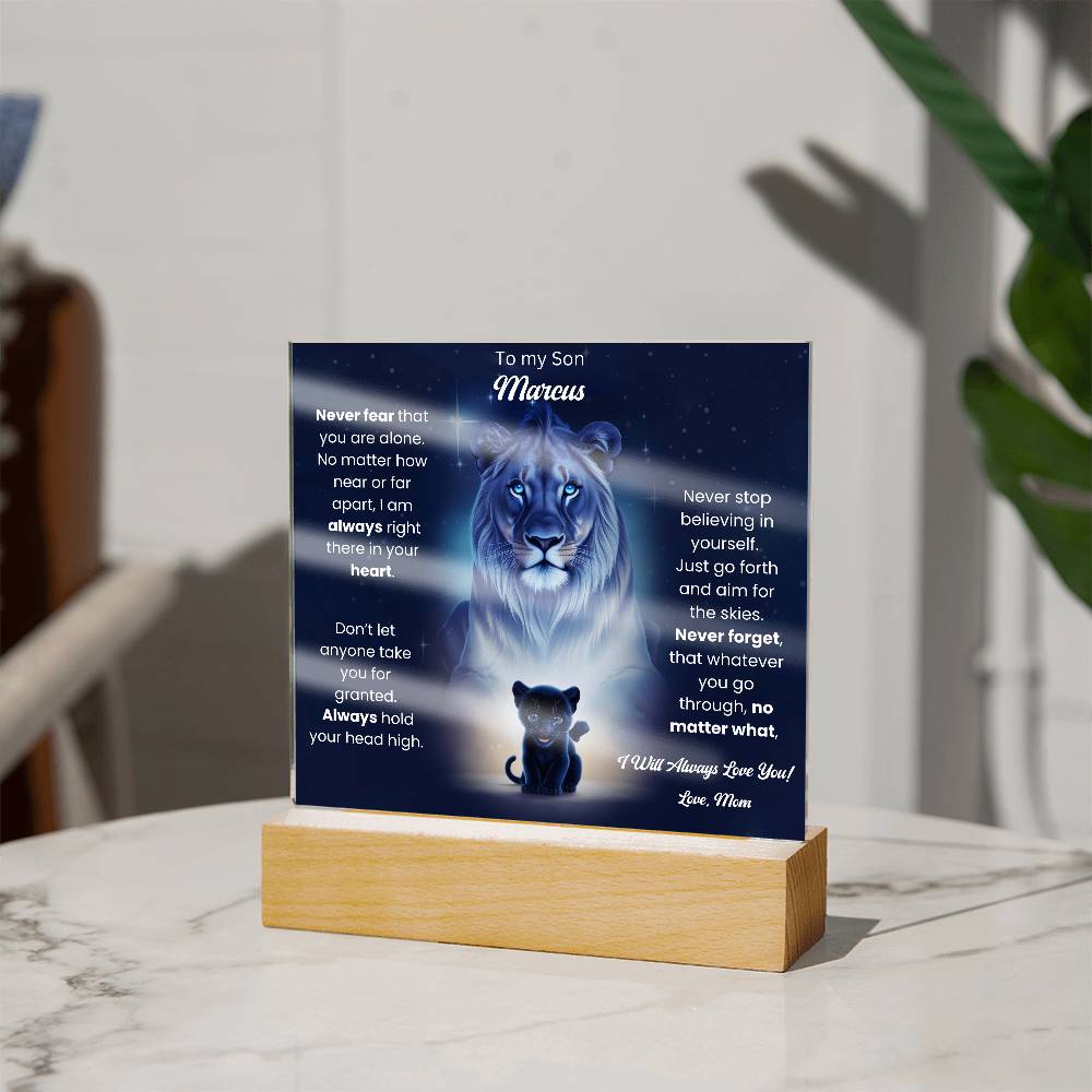 To My Son Acrylic Plaque Gift From Mom 8