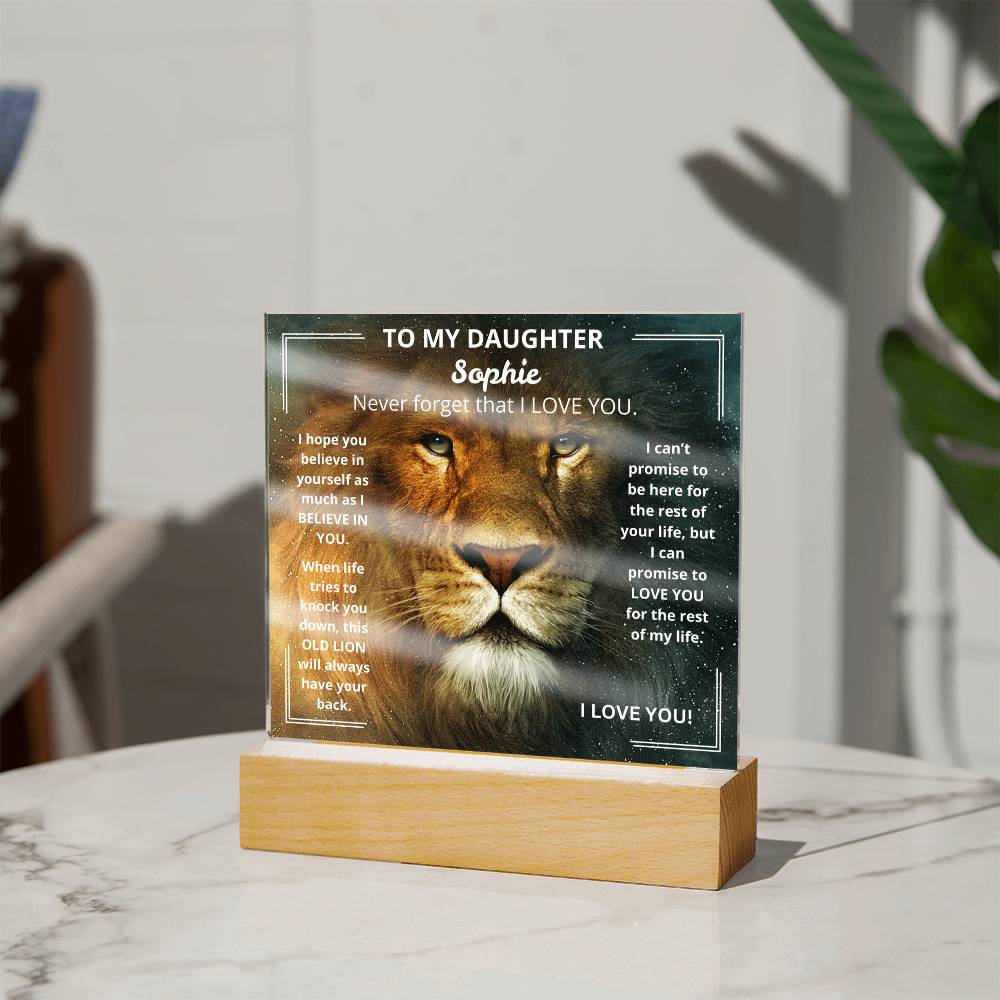 DaughterLion1 Acrylic Plaque