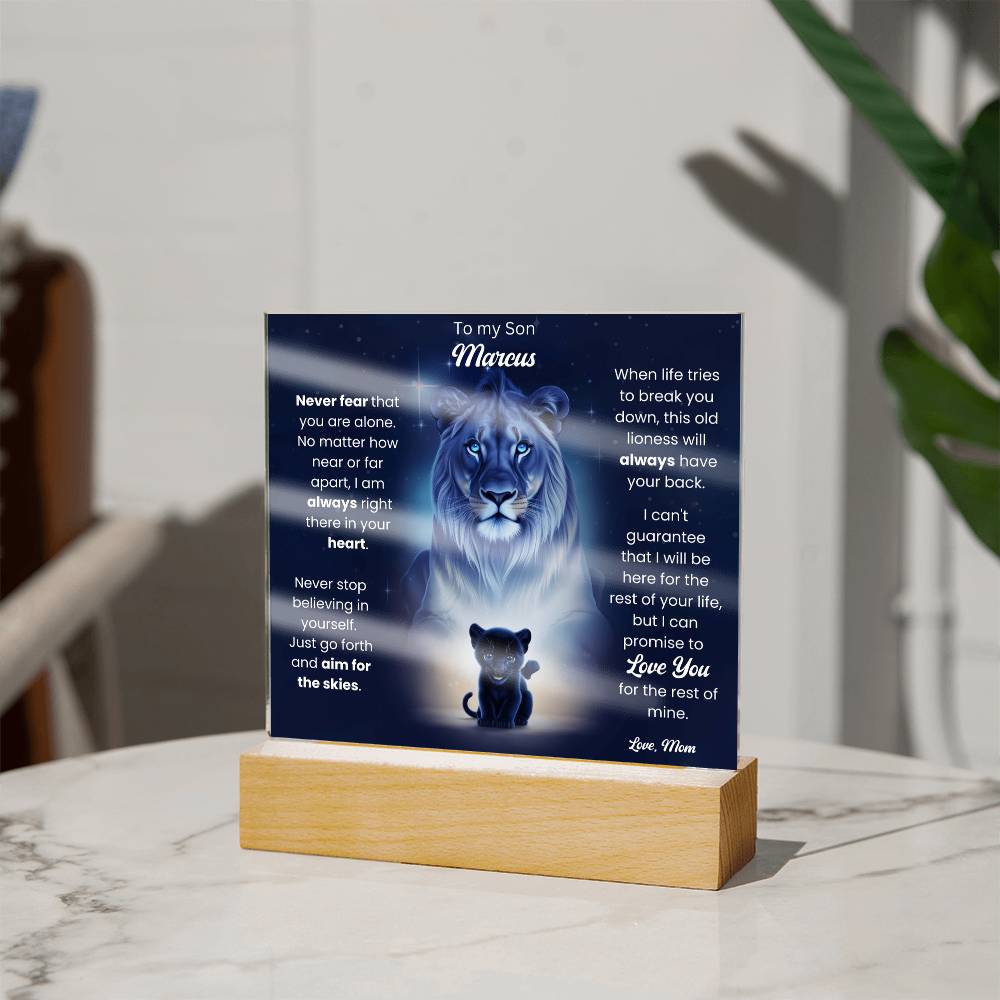 To My Son Acrylic Plaque Gift From Mom 9