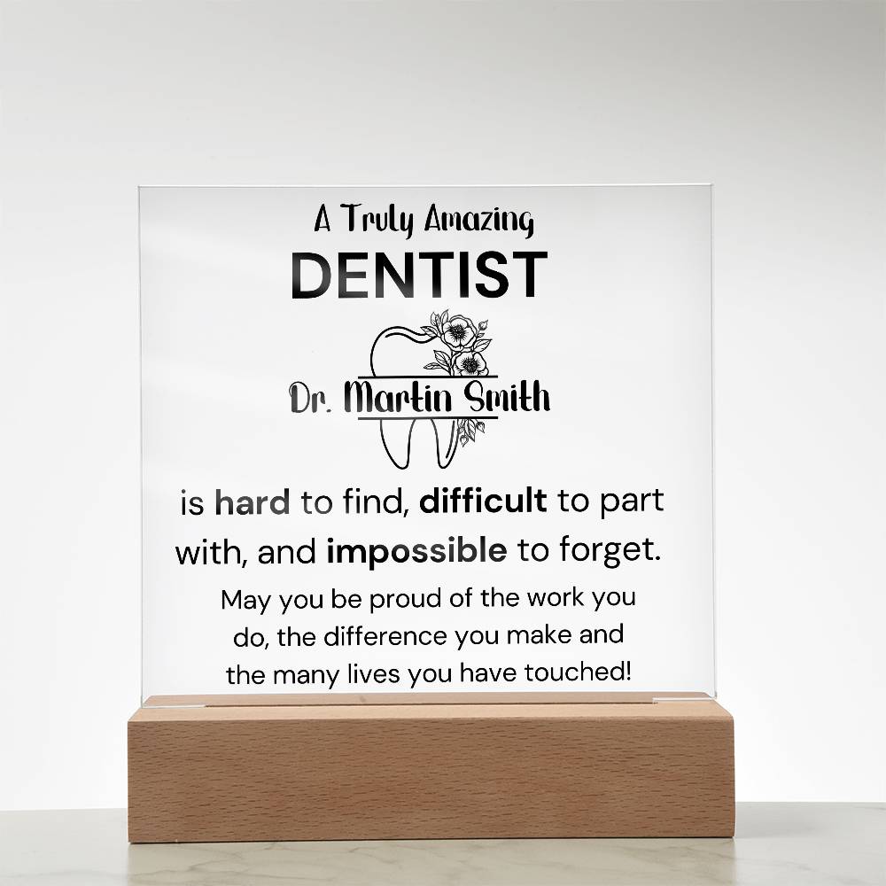 Gift For Dentist Personalized Acrylic Plaque 2