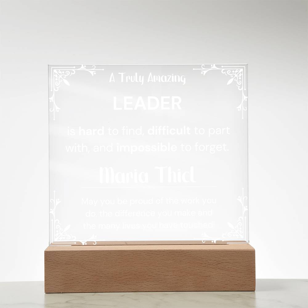 Gift For Leader Personalized Acrylic Plaque