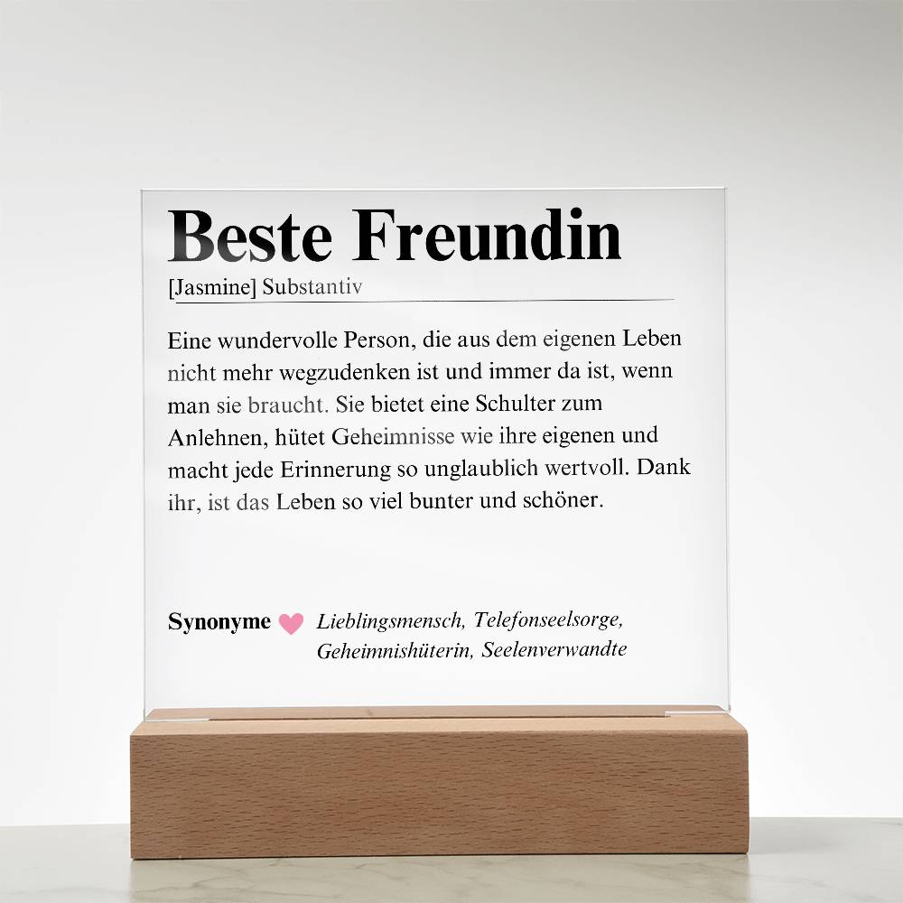 Personalisiertes Geschenk An Beste Freundin