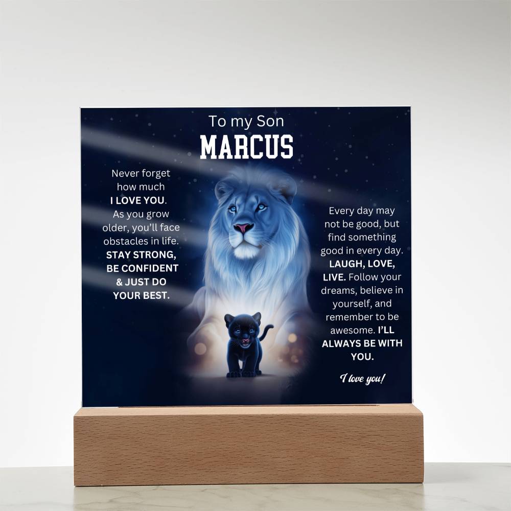 To My Son Acrylic Plaque Gift From Mom 5