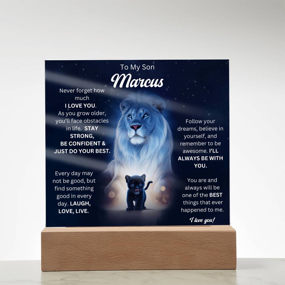 To My Son Acrylic Plaque Gift From Mom 6
