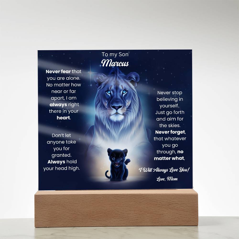 To My Son Acrylic Plaque Gift From Mom 8