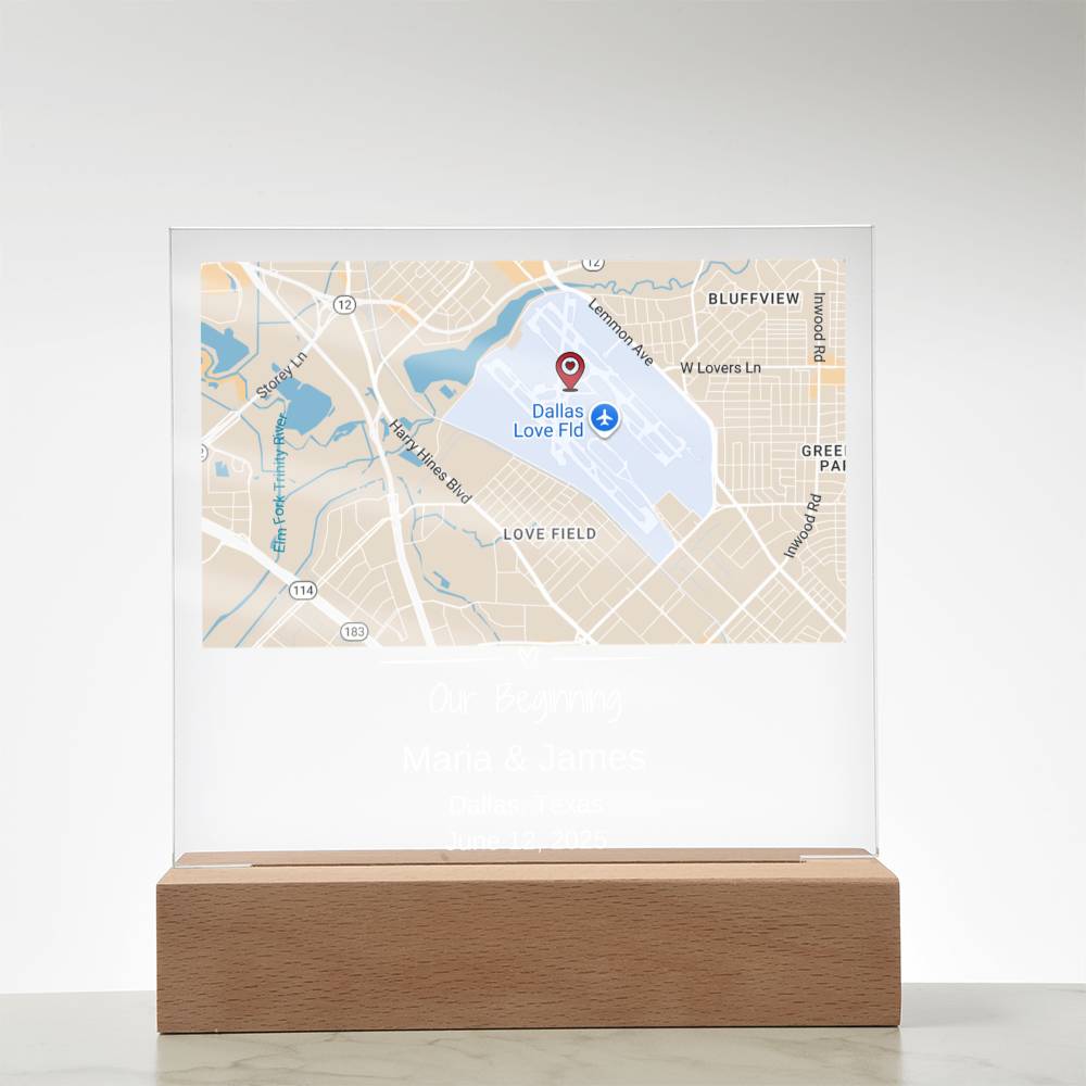 Custom Location Acrylic Keepsake 2