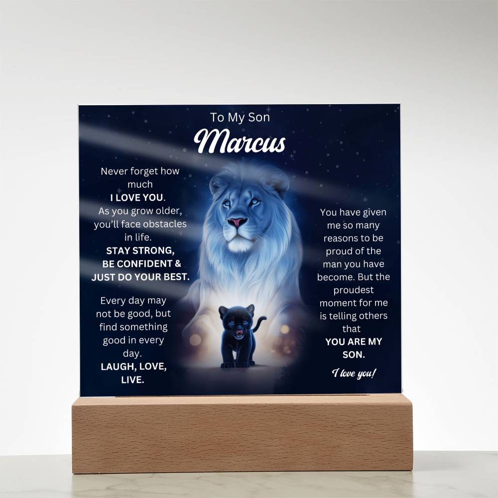 To My Son Acrylic Plaque Gift From Mom 7