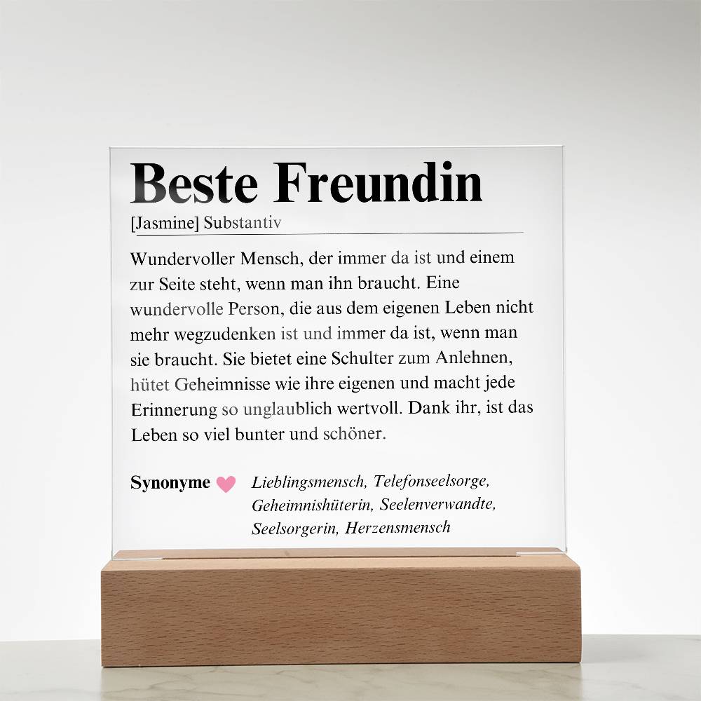 Beste Freundin Geschenk Herzensmensch