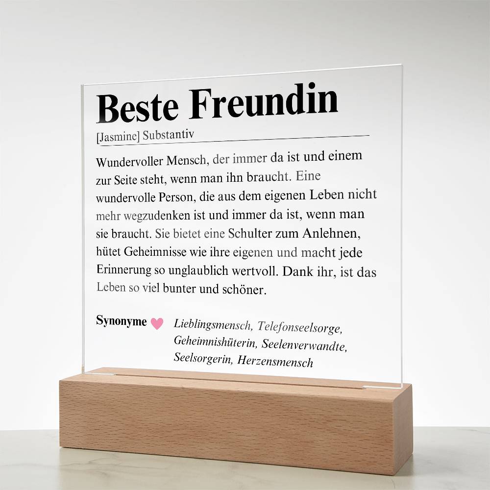 Beste Freundin Geschenk Herzensmensch