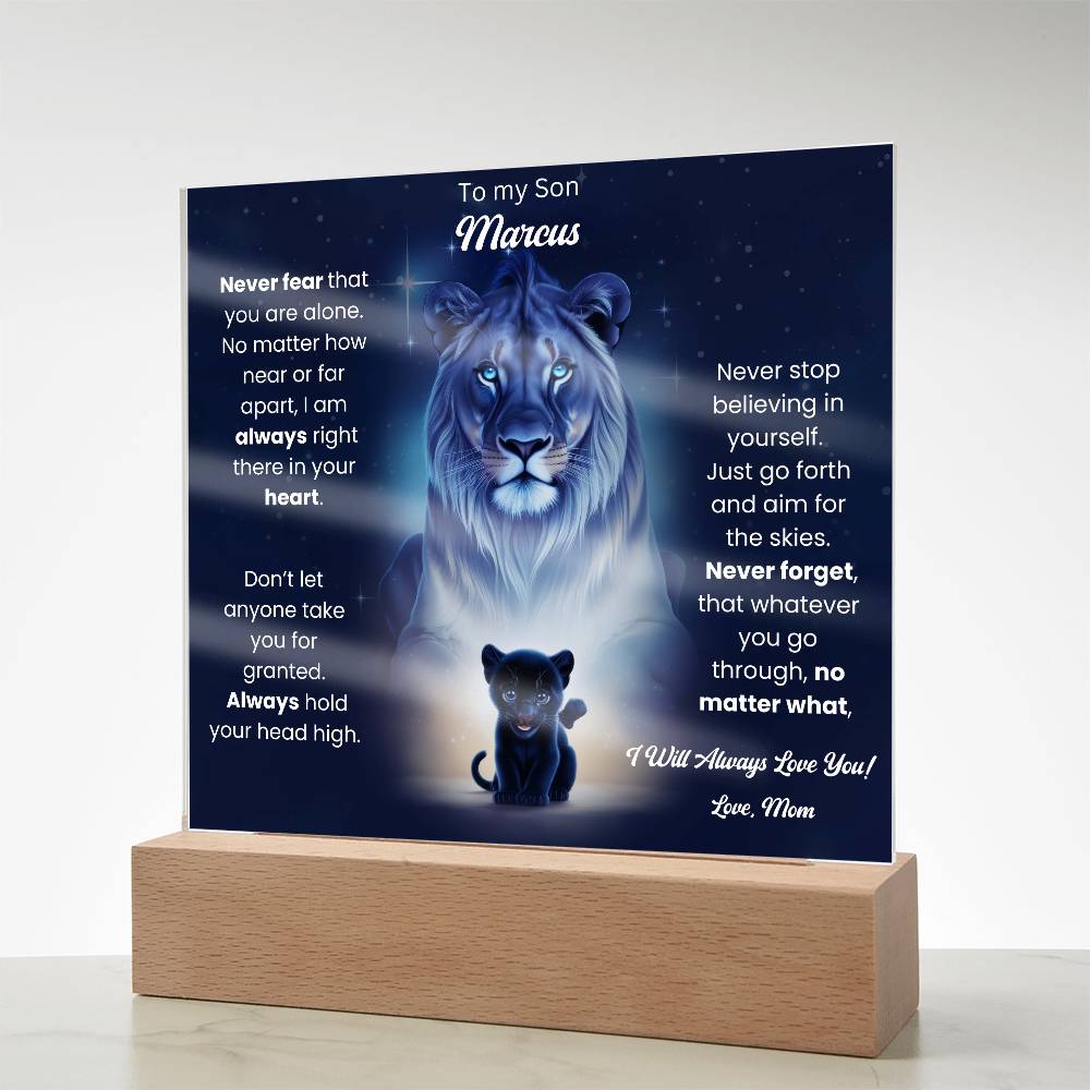 To My Son Acrylic Plaque Gift From Mom 8