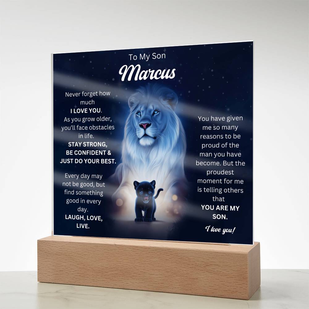 To My Son Acrylic Plaque Gift From Mom 7