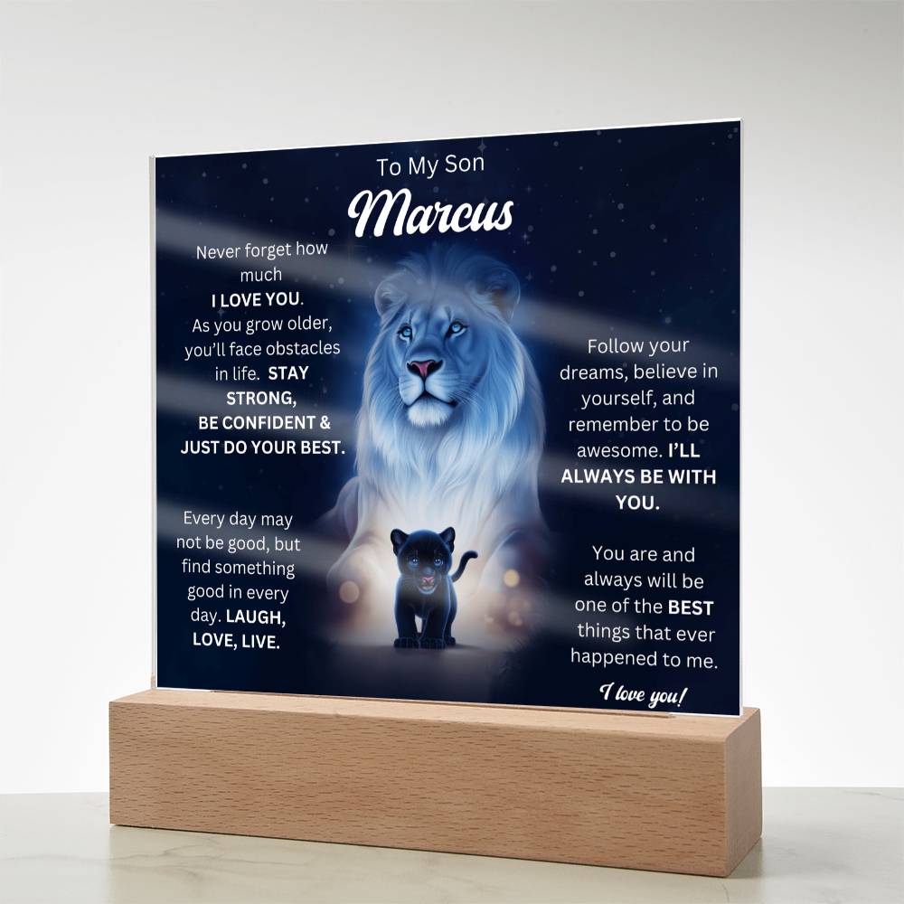 To My Son Acrylic Plaque Gift From Mom 6