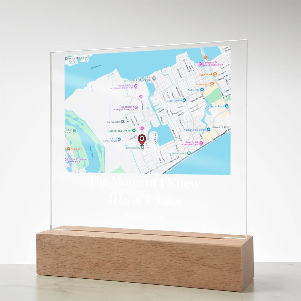 Custom Love Story Location Keepsake