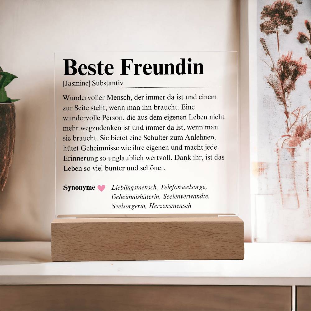 Beste Freundin Geschenk Herzensmensch