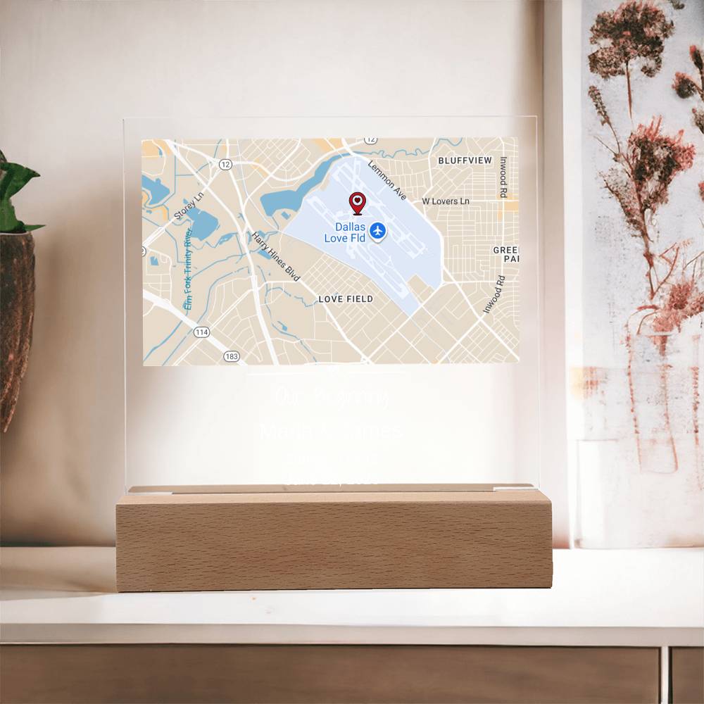 Custom Location Acrylic Keepsake 2