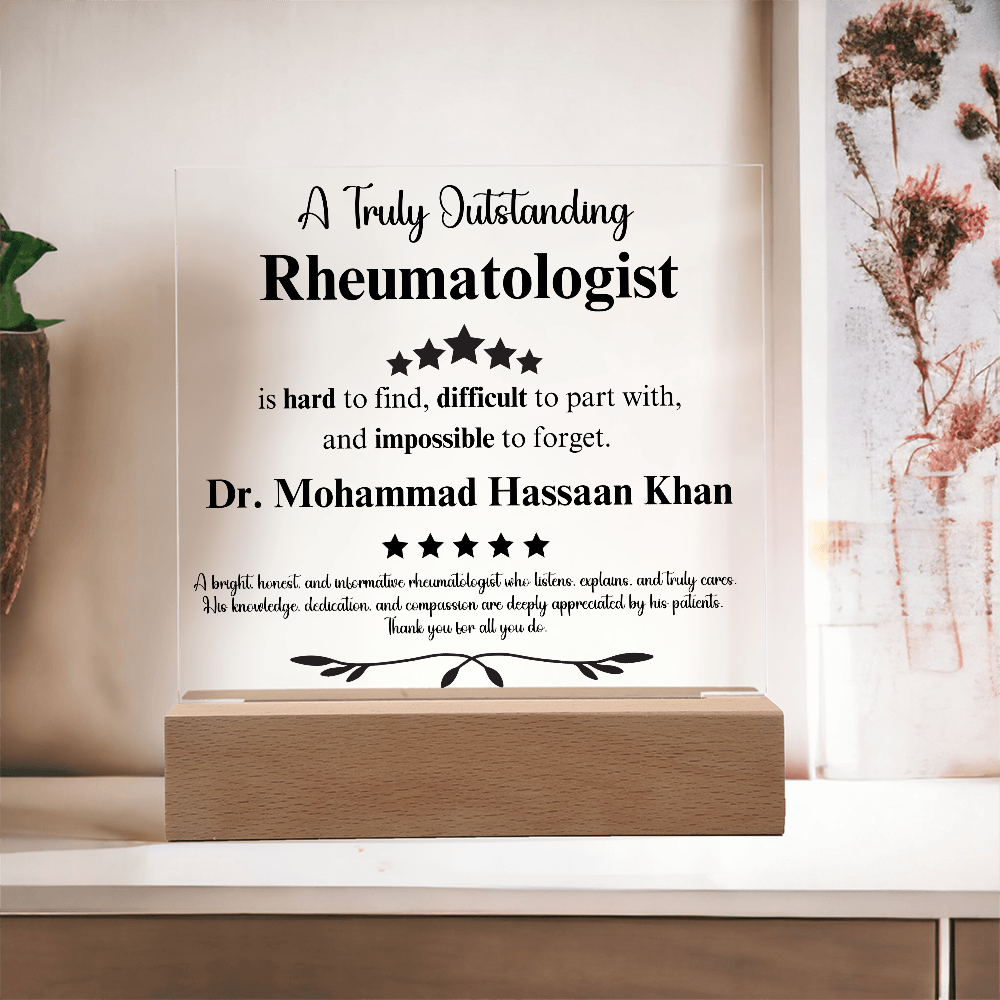 Dr. Khan Acrylic Plaque