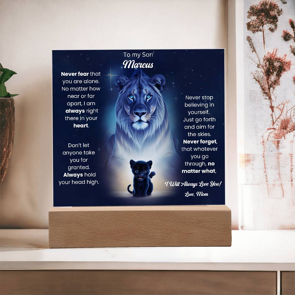 To My Son Acrylic Plaque Gift From Mom 8