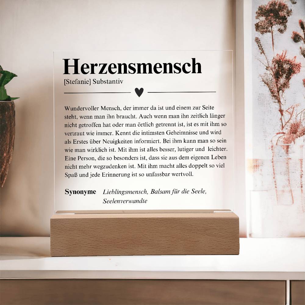 Geschenk FreundinHerzensmensch Duden 7