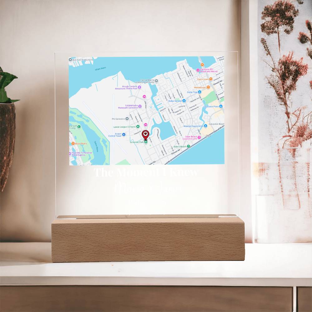 Custom Love Story Location Keepsake