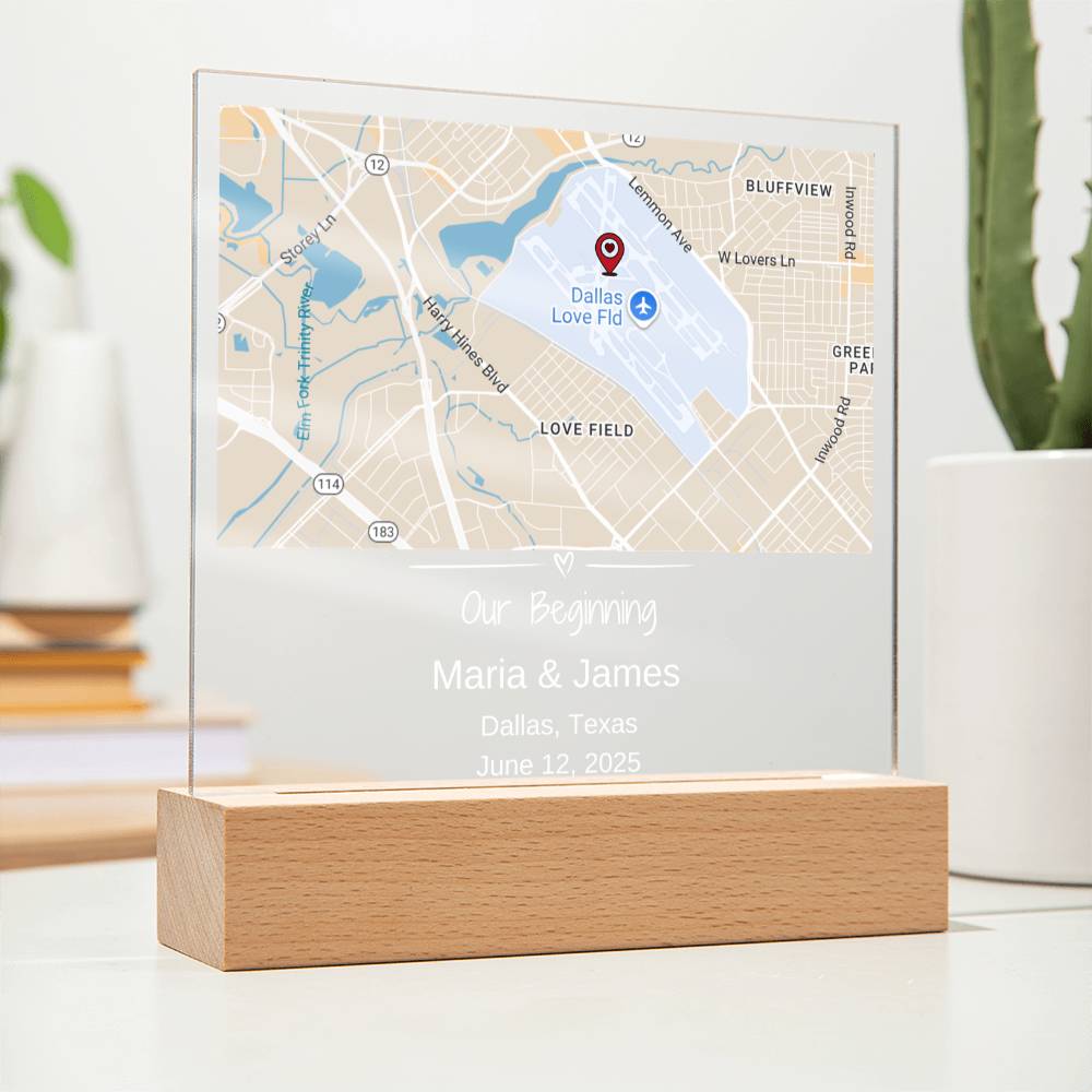 Custom Location Acrylic Keepsake 2