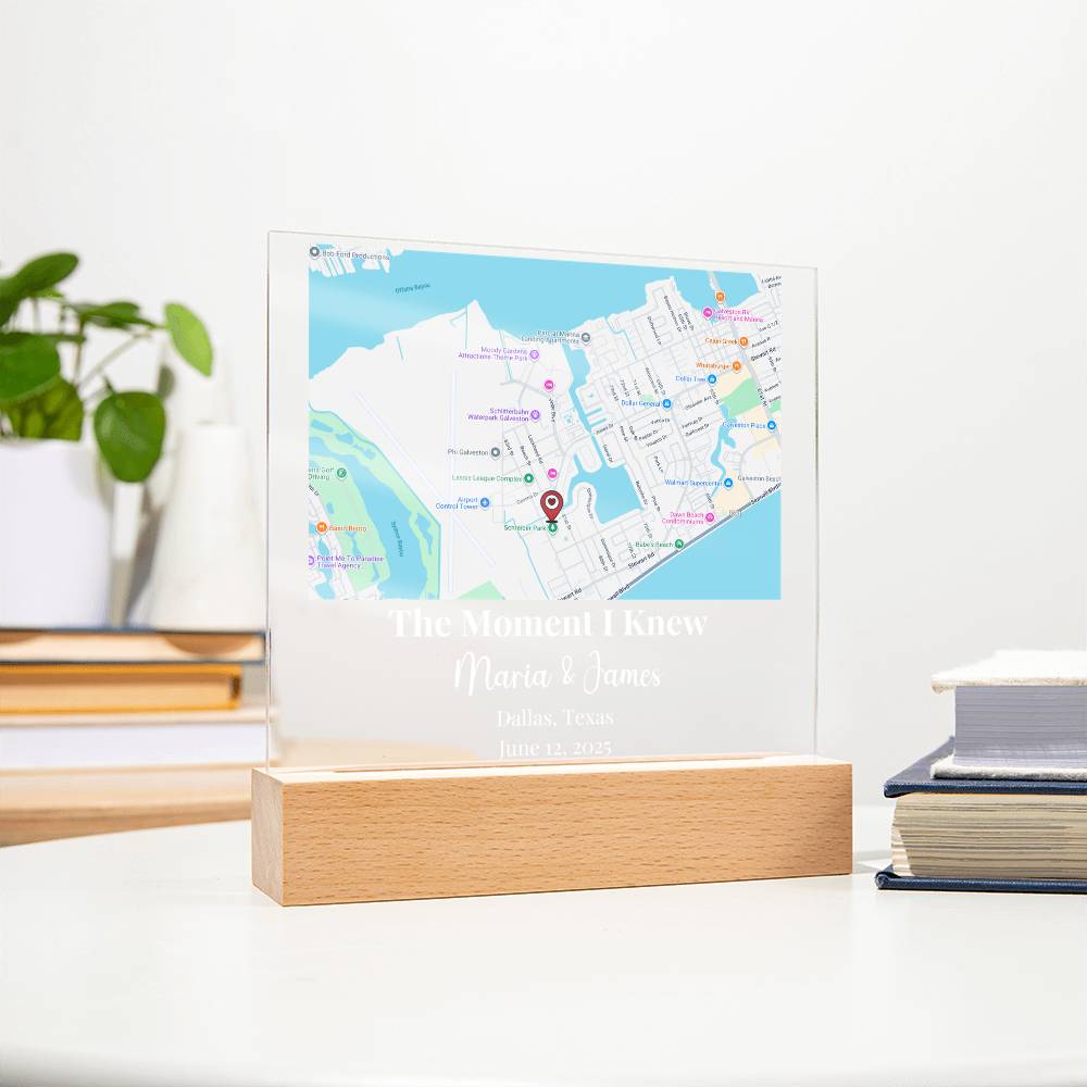 Custom Love Story Location Keepsake