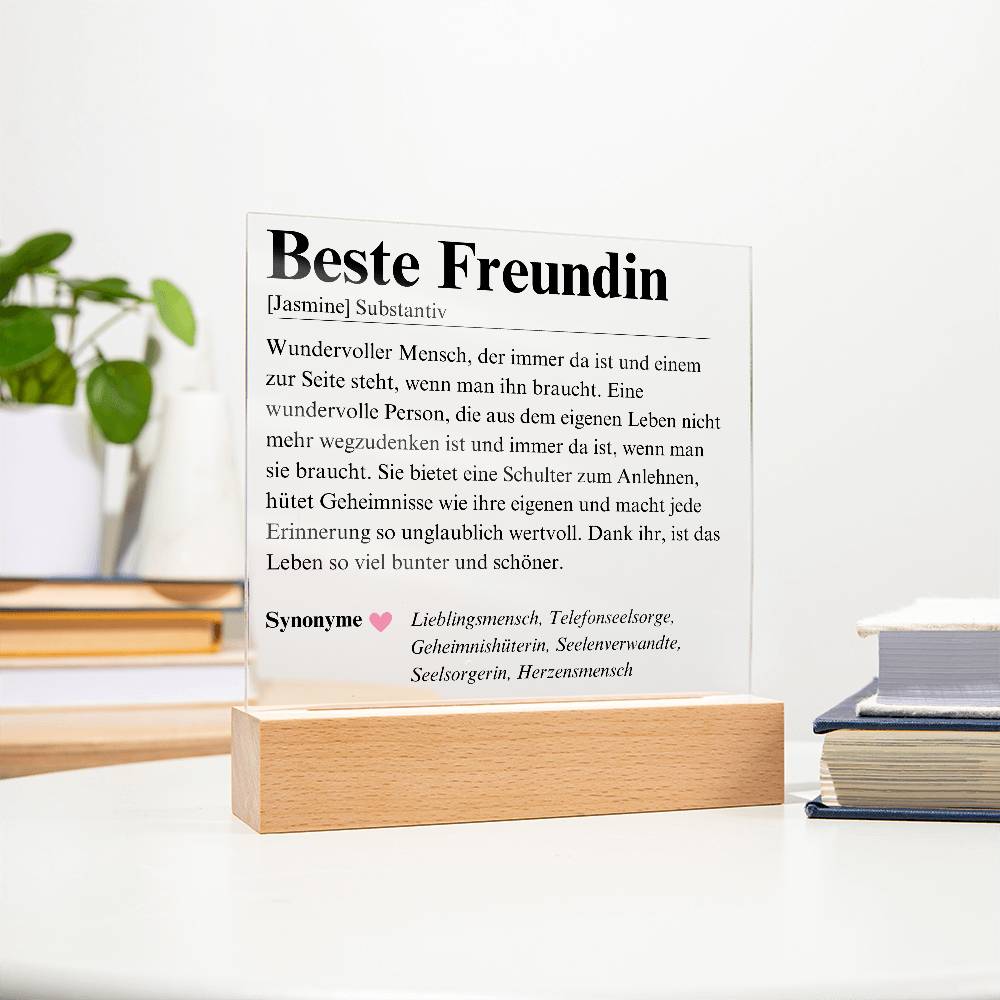 Beste Freundin Geschenk Herzensmensch