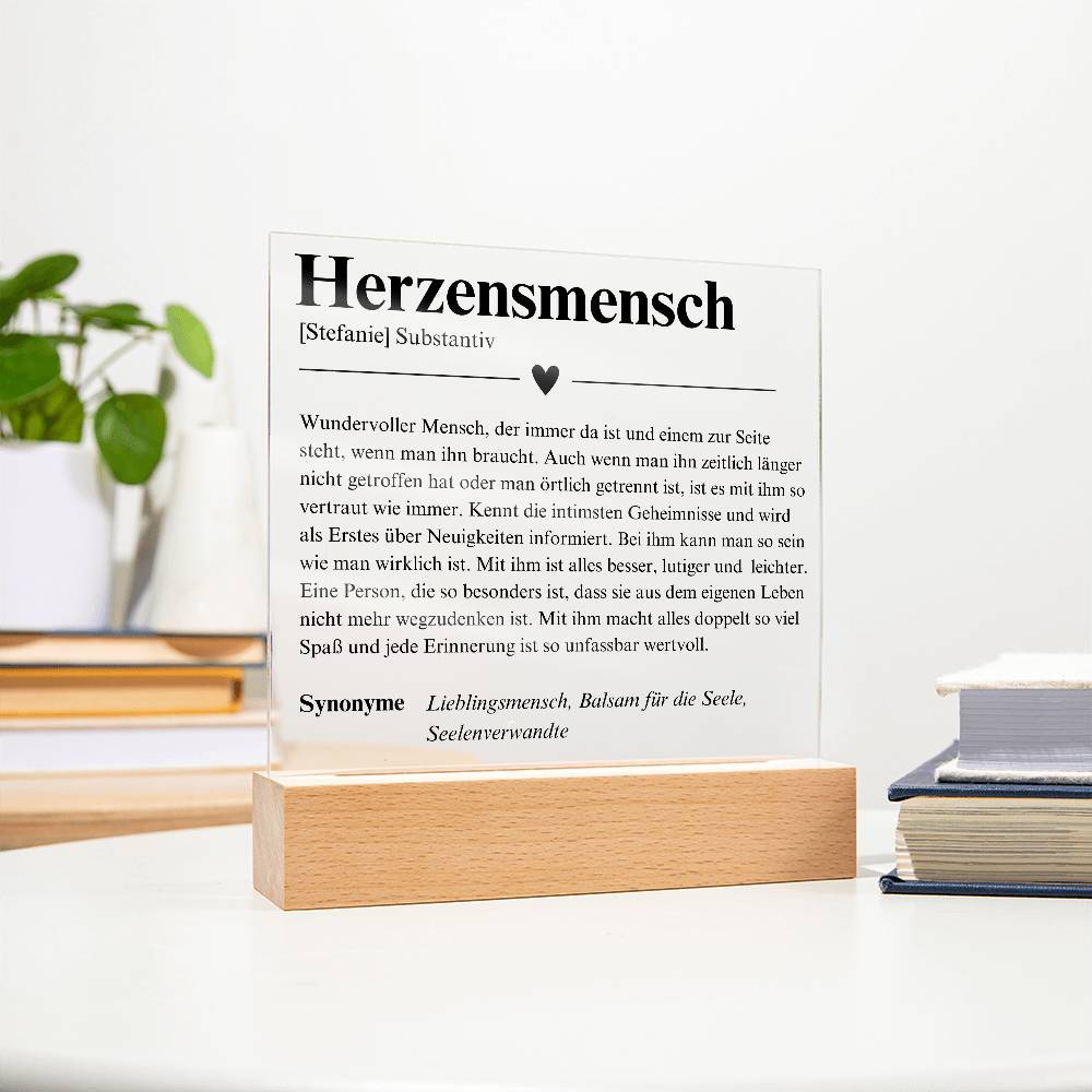 Geschenk FreundinHerzensmensch Duden 7