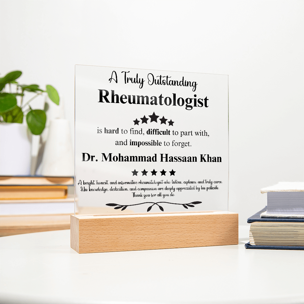 Dr. Khan Acrylic Plaque