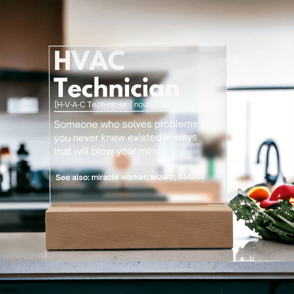 HVAC Technician Personalized Gift Acrylic Plaque1